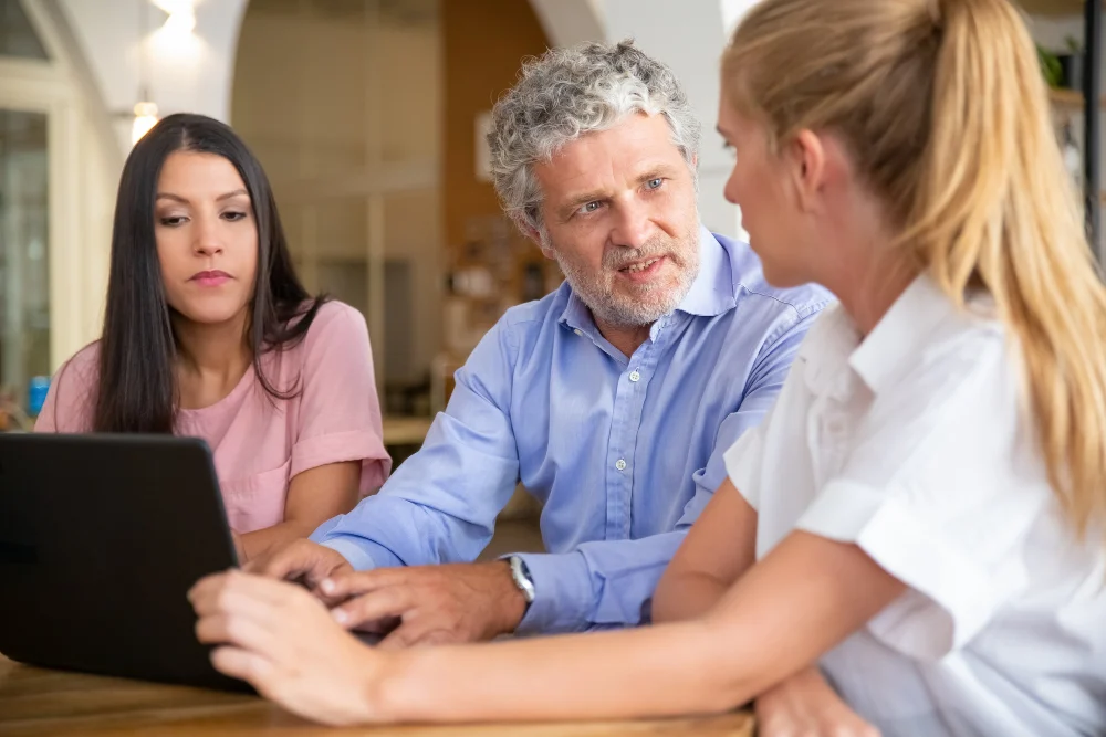 Participant and family meeting with support coordinator