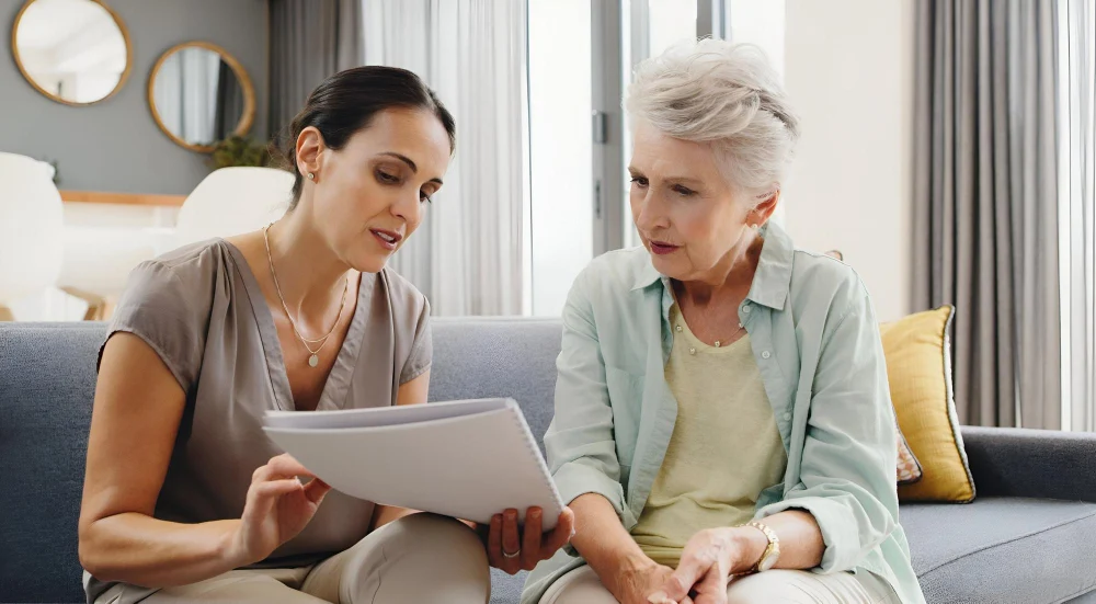 Participant Discussing Support Preferences with a Support Worker